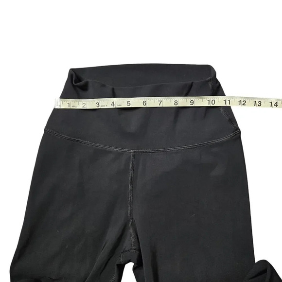 Alo High Waisted Ripped Warrior Black Legging - Picture 4 of 7